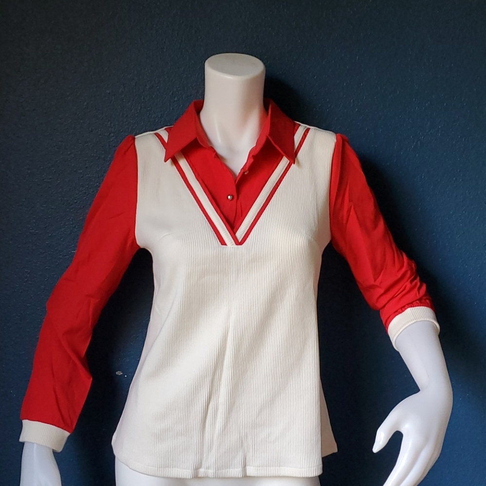 Blouse corduroy/silk like.